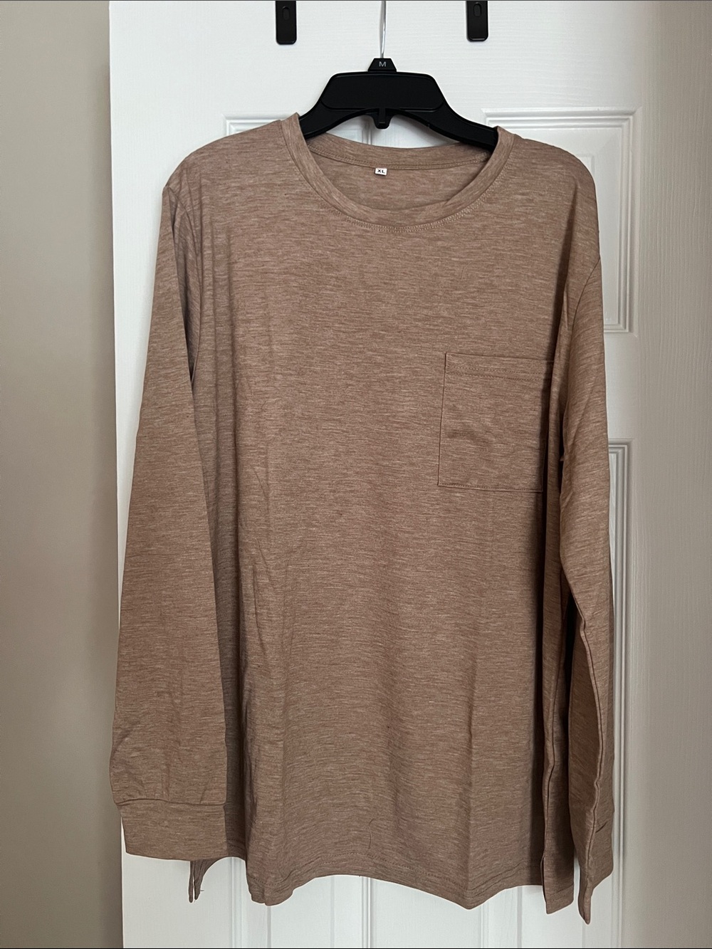Women's  Long Sleeve Pocket Tee - Brown